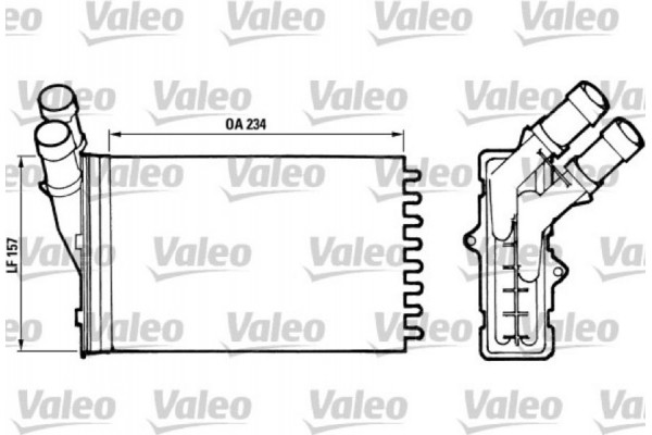 Valeo Εναλλάκτης θερμότητας, Θέρμανση Εσωτερικού Χώρου - 812005