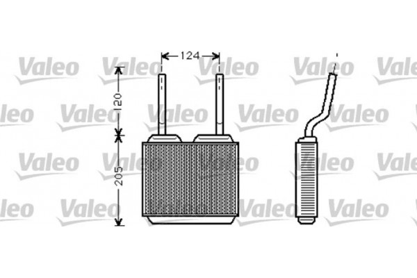 Valeo Εναλλάκτης θερμότητας, Θέρμανση Εσωτερικού Χώρου - 812146