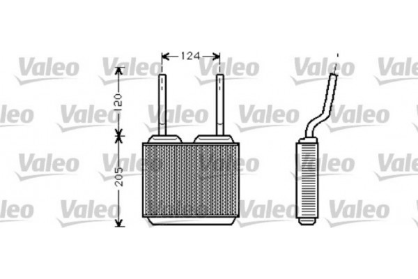 Valeo Εναλλάκτης θερμότητας, Θέρμανση Εσωτερικού Χώρου - 812146