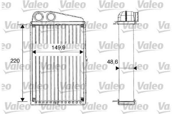 Valeo Εναλλάκτης θερμότητας, Θέρμανση Εσωτερικού Χώρου - 812247