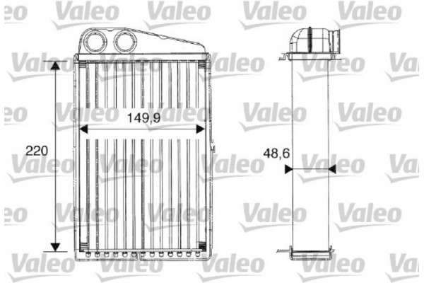 Valeo Εναλλάκτης θερμότητας, Θέρμανση Εσωτερικού Χώρου - 812247