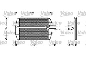 Valeo Εναλλάκτης θερμότητας, Θέρμανση Εσωτερικού Χώρου - 812272