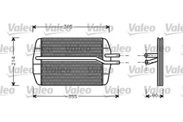 Valeo Εναλλάκτης θερμότητας, Θέρμανση Εσωτερικού Χώρου - 812272