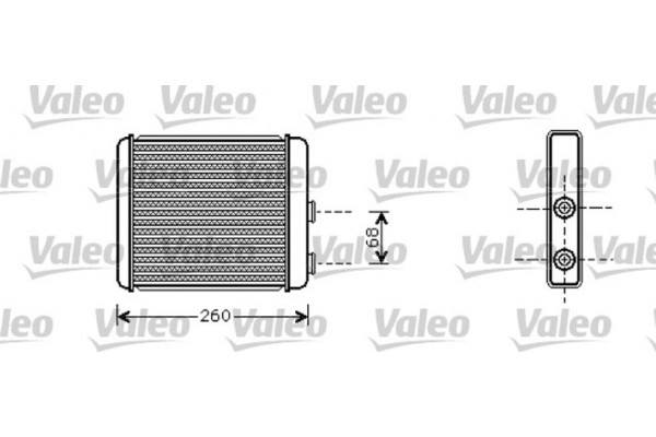 Valeo Εναλλάκτης θερμότητας, Θέρμανση Εσωτερικού Χώρου - 812285