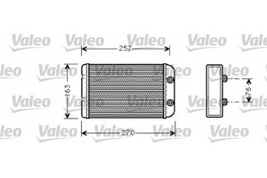 Valeo Εναλλάκτης θερμότητας, Θέρμανση Εσωτερικού Χώρου - 812329