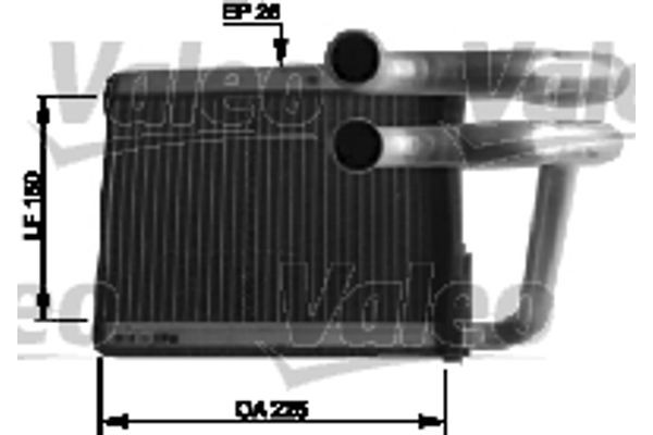 Valeo Εναλλάκτης θερμότητας, Θέρμανση Εσωτερικού Χώρου - 812434