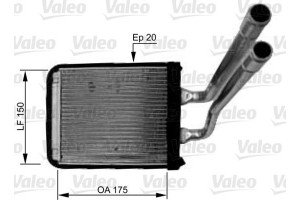 Valeo Εναλλάκτης θερμότητας, Θέρμανση Εσωτερικού Χώρου - 812436