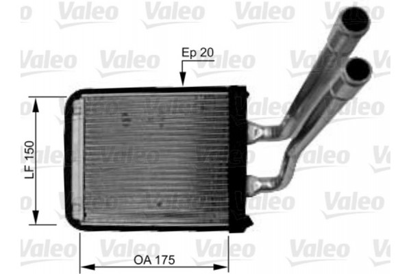 Valeo Εναλλάκτης θερμότητας, Θέρμανση Εσωτερικού Χώρου - 812436