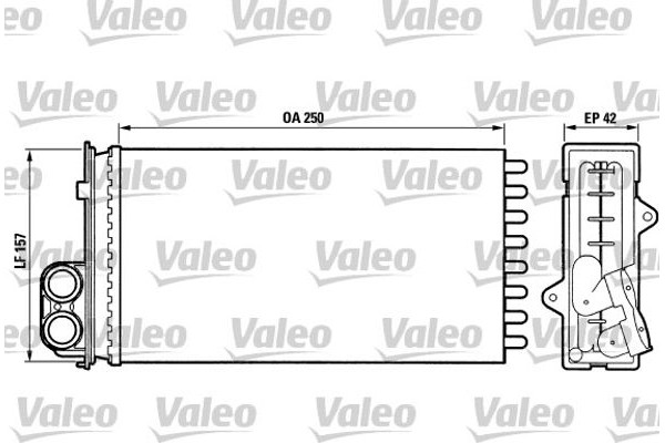 Valeo Εναλλάκτης θερμότητας, Θέρμανση Εσωτερικού Χώρου - 883976