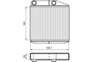 Valeo Εναλλάκτης θερμότητας, Θέρμανση Εσωτερικού Χώρου - 811502