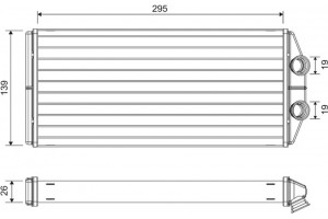 Valeo Εναλλάκτης θερμότητας, Θέρμανση Εσωτερικού Χώρου - 811504