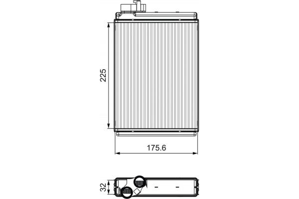 Valeo Εναλλάκτης θερμότητας, Θέρμανση Εσωτερικού Χώρου - 811507