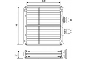 Valeo Εναλλάκτης θερμότητας, Θέρμανση Εσωτερικού Χώρου - 811508