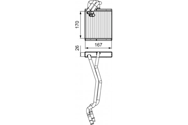 Valeo Εναλλάκτης θερμότητας, Θέρμανση Εσωτερικού Χώρου - 811509