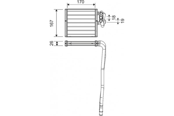 Valeo Εναλλάκτης θερμότητας, Θέρμανση Εσωτερικού Χώρου - 811510
