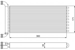 Valeo Εναλλάκτης θερμότητας, Θέρμανση Εσωτερικού Χώρου - 811521