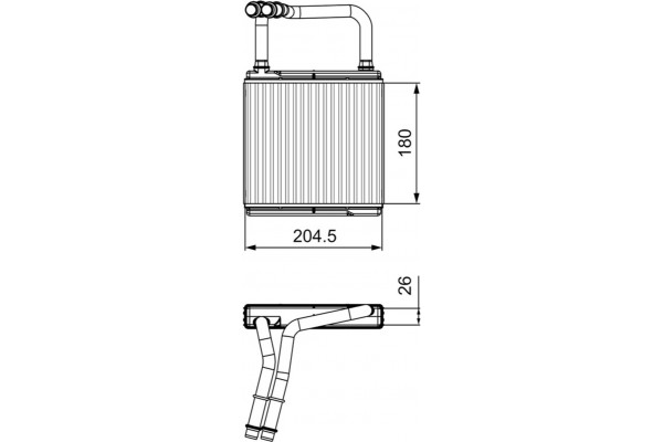 Valeo Εναλλάκτης θερμότητας, Θέρμανση Εσωτερικού Χώρου - 811526