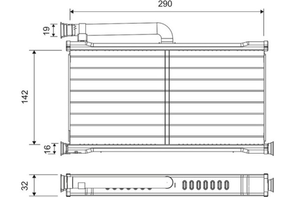Valeo Εναλλάκτης θερμότητας, Θέρμανση Εσωτερικού Χώρου - 811527
