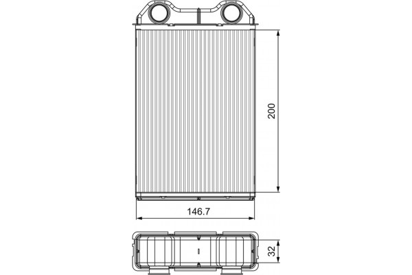 Valeo Εναλλάκτης θερμότητας, Θέρμανση Εσωτερικού Χώρου - 811533