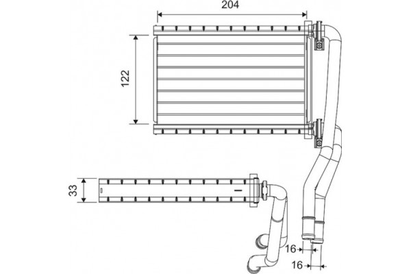 Valeo Εναλλάκτης θερμότητας, Θέρμανση Εσωτερικού Χώρου - 811535