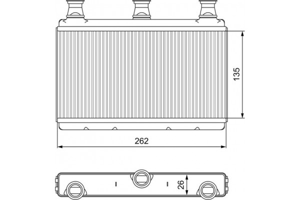 Valeo Εναλλάκτης θερμότητας, Θέρμανση Εσωτερικού Χώρου - 811537