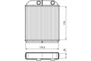 Valeo Εναλλάκτης θερμότητας, Θέρμανση Εσωτερικού Χώρου - 811538