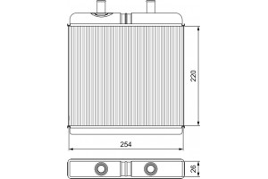 Valeo Εναλλάκτης θερμότητας, Θέρμανση Εσωτερικού Χώρου - 811539