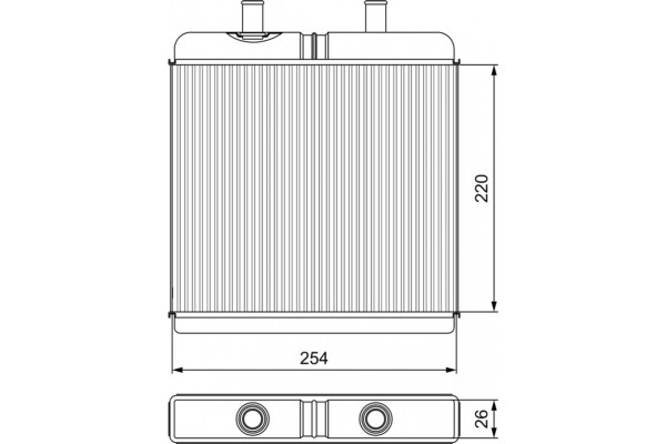 Valeo Εναλλάκτης θερμότητας, Θέρμανση Εσωτερικού Χώρου - 811539