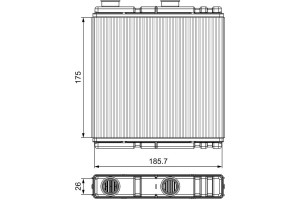 Valeo Εναλλάκτης θερμότητας, Θέρμανση Εσωτερικού Χώρου - 811543