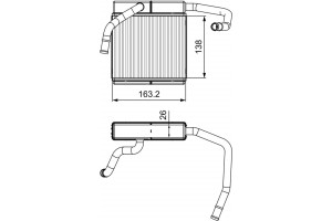 Valeo Εναλλάκτης θερμότητας, Θέρμανση Εσωτερικού Χώρου - 811552