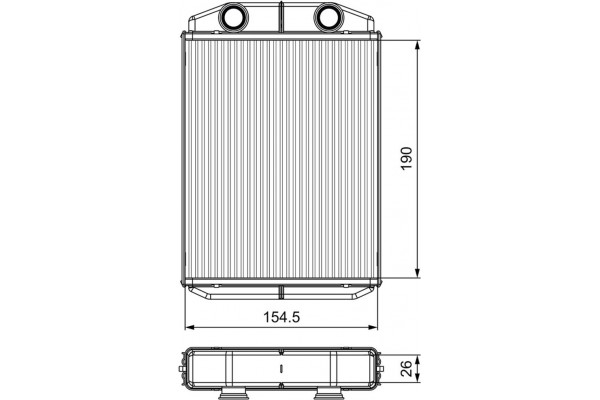 Valeo Εναλλάκτης θερμότητας, Θέρμανση Εσωτερικού Χώρου - 811553