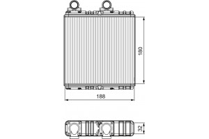 Valeo Εναλλάκτης θερμότητας, Θέρμανση Εσωτερικού Χώρου - 811554