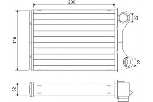 Valeo Εναλλάκτης θερμότητας, Θέρμανση Εσωτερικού Χώρου - 811569