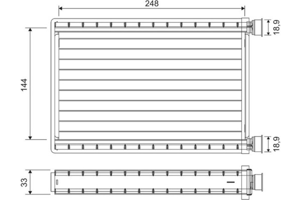 Valeo Εναλλάκτης θερμότητας, Θέρμανση Εσωτερικού Χώρου - 811571