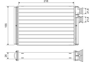 Valeo Εναλλάκτης θερμότητας, Θέρμανση Εσωτερικού Χώρου - 811576