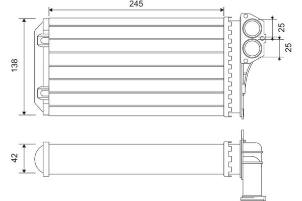 Valeo Εναλλάκτης θερμότητας, Θέρμανση Εσωτερικού Χώρου - 812221