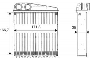 Valeo Εναλλάκτης θερμότητας, Θέρμανση Εσωτερικού Χώρου - 812250