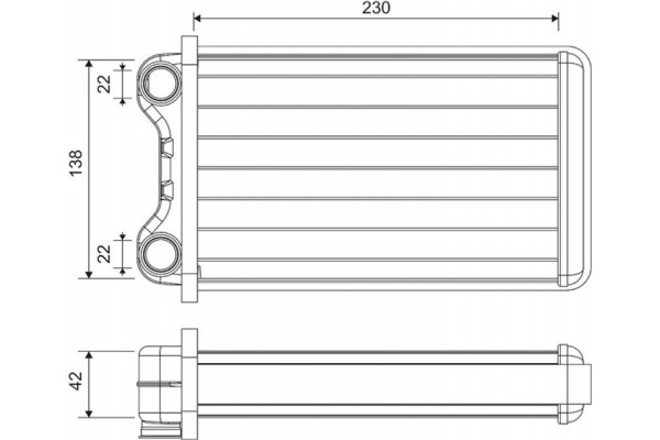 Valeo Εναλλάκτης θερμότητας, Θέρμανση Εσωτερικού Χώρου - 812255