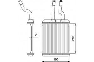 Valeo Εναλλάκτης θερμότητας, Θέρμανση Εσωτερικού Χώρου - 812279