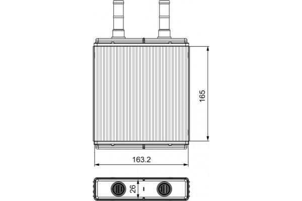 Valeo Εναλλάκτης θερμότητας, Θέρμανση Εσωτερικού Χώρου - 812427
