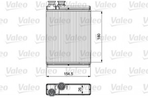 Valeo Εναλλάκτης θερμότητας, Θέρμανση Εσωτερικού Χώρου - 811517