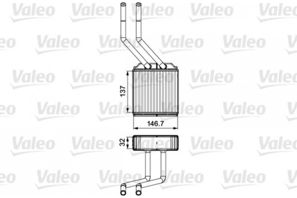 Valeo Εναλλάκτης θερμότητας, Θέρμανση Εσωτερικού Χώρου - 811520