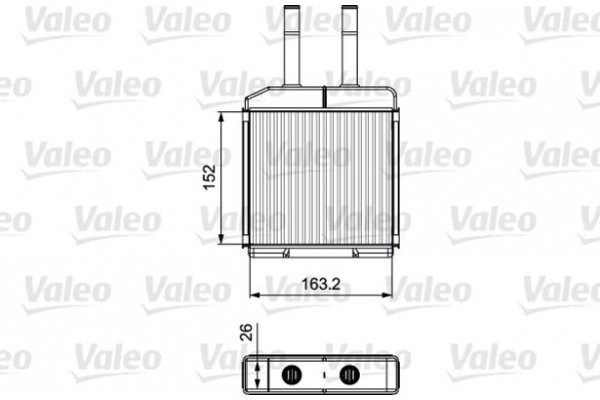 Valeo Εναλλάκτης θερμότητας, Θέρμανση Εσωτερικού Χώρου - 811522