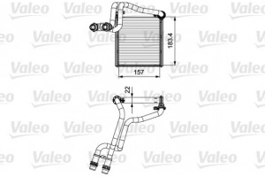 Valeo Εναλλάκτης θερμότητας, Θέρμανση Εσωτερικού Χώρου - 811536