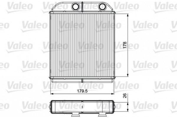 Valeo Εναλλάκτης θερμότητας, Θέρμανση Εσωτερικού Χώρου - 811538