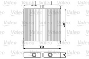 Valeo Εναλλάκτης θερμότητας, Θέρμανση Εσωτερικού Χώρου - 811539