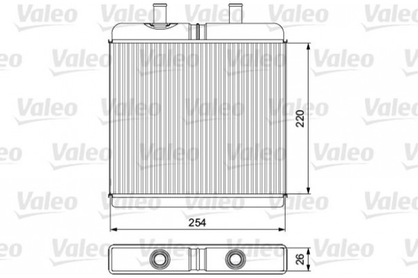 Valeo Εναλλάκτης θερμότητας, Θέρμανση Εσωτερικού Χώρου - 811539