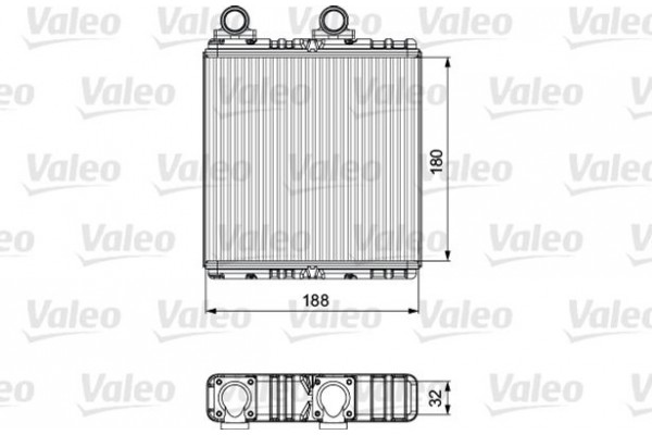 Valeo Εναλλάκτης θερμότητας, Θέρμανση Εσωτερικού Χώρου - 811554