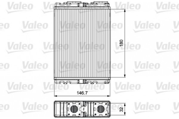 Valeo Εναλλάκτης θερμότητας, Θέρμανση Εσωτερικού Χώρου - 811557