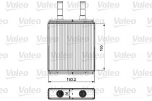 Valeo Εναλλάκτης θερμότητας, Θέρμανση Εσωτερικού Χώρου - 812427